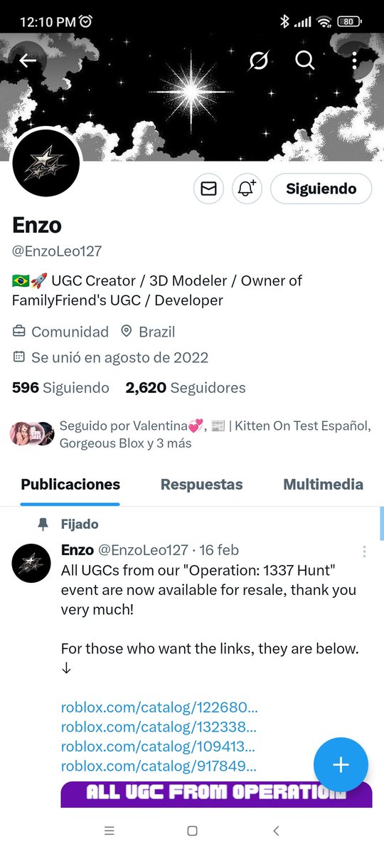 Lia33225524's tweet photo. @EnzoLeo127 @ugc_noticias Done! User: Neverita900 https://t.co/TNykJAlPKr