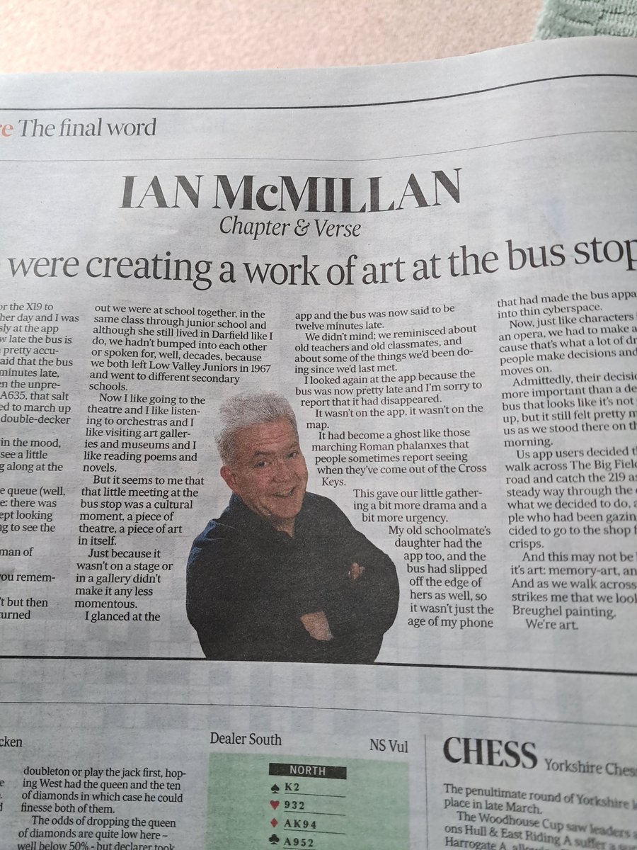 LorraineToal's tweet image. What a brilliant piece for today&apos;s Yorkshire Post Ian 😃.  Isn&apos;t it amazing, how you can meet up with people from childhood, and share the same memories........great when that happens......happy times @IMcMillan