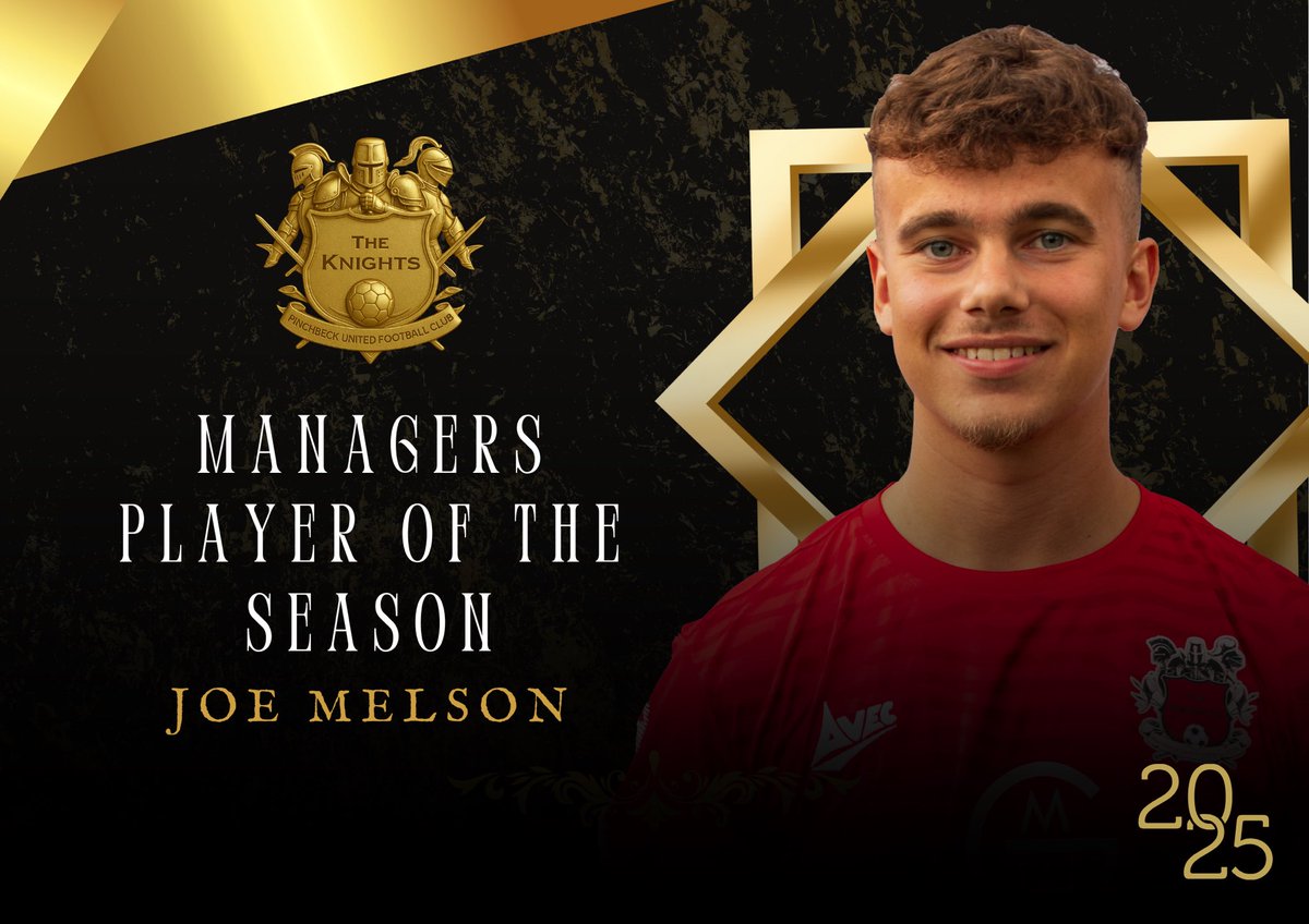 Managers Player of the Season.

Pinchbeck United 2024/25 Managers Player of the Season goes to…. Joe Melson 

Well deserved Joe 👏
