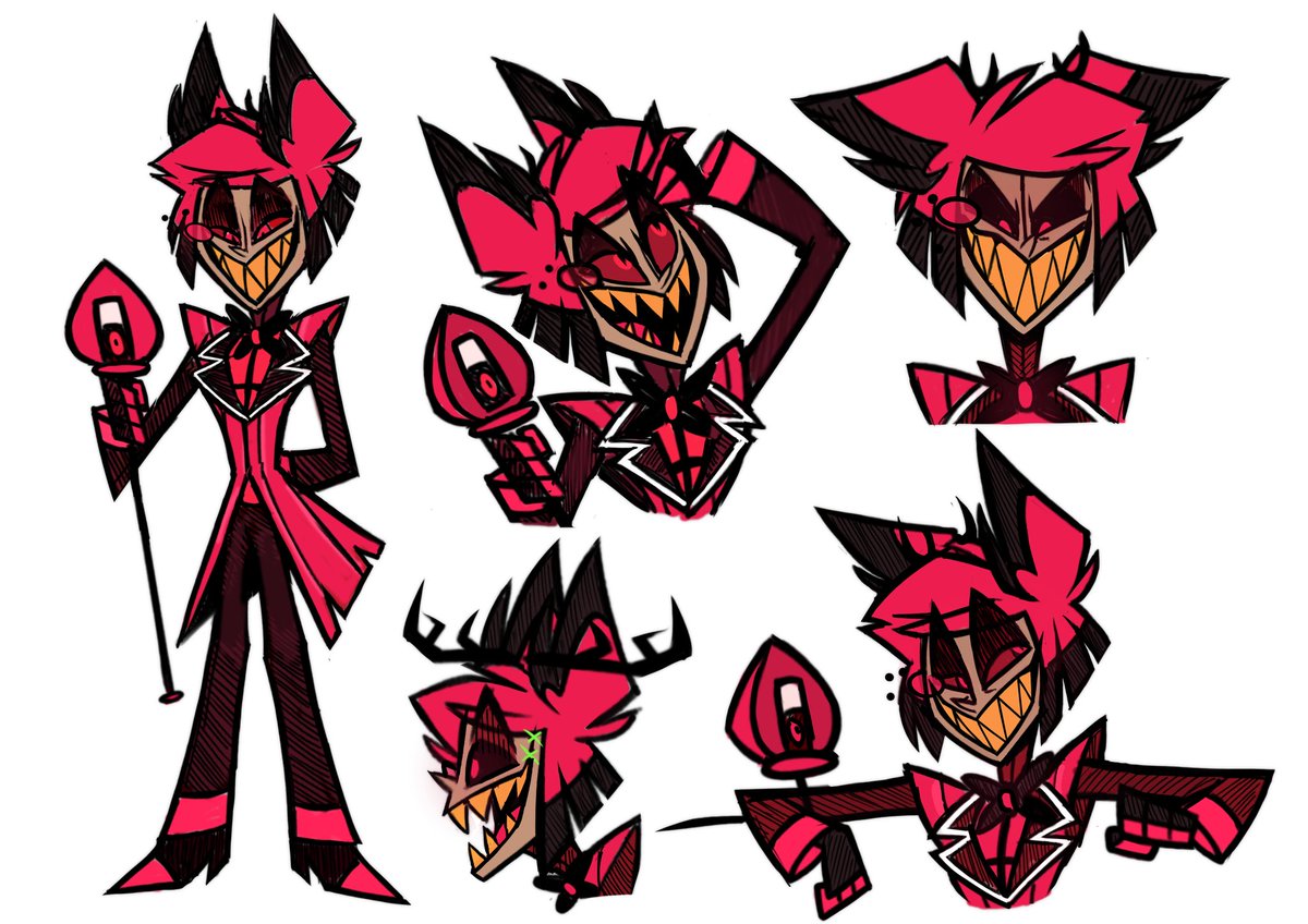 Alastor's drawing practice
To relax in middle of work!

#HazbinHotel
#HazbinHotelAlastor
#HazbinHotelFanart