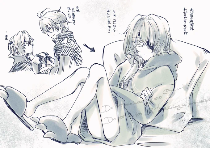 こんな部屋着もいいんじゃないかな(着ぐるみの亜種)
☀️「先生、履い……」
🌿「どうせこのあとするんでしょう」
#phainaxa #ファイアナ 