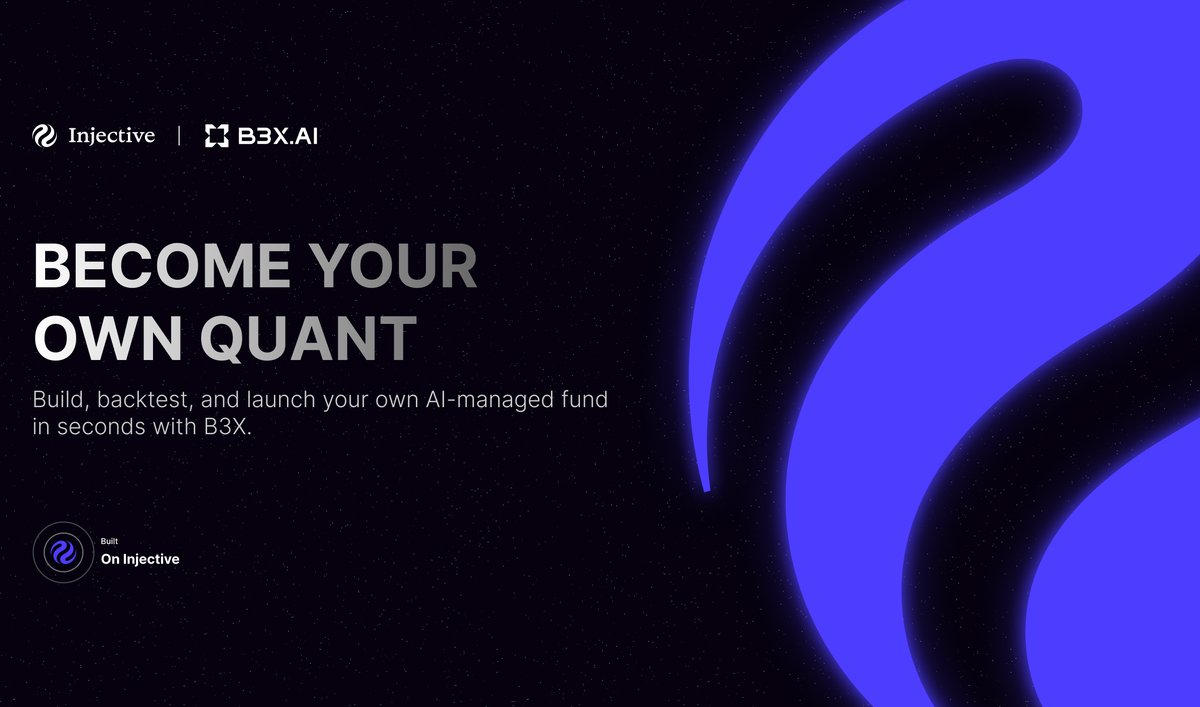 DevideLFG's tweet photo. AI + tokenized funds + @injective infra.

You can now build, backtest, and launch your own AI-managed fund in seconds with @b3xai 

No code, no excuses. 

Here’s how to stop scrolling and start building 🧵 https://t.co/VjWf3YCc2v