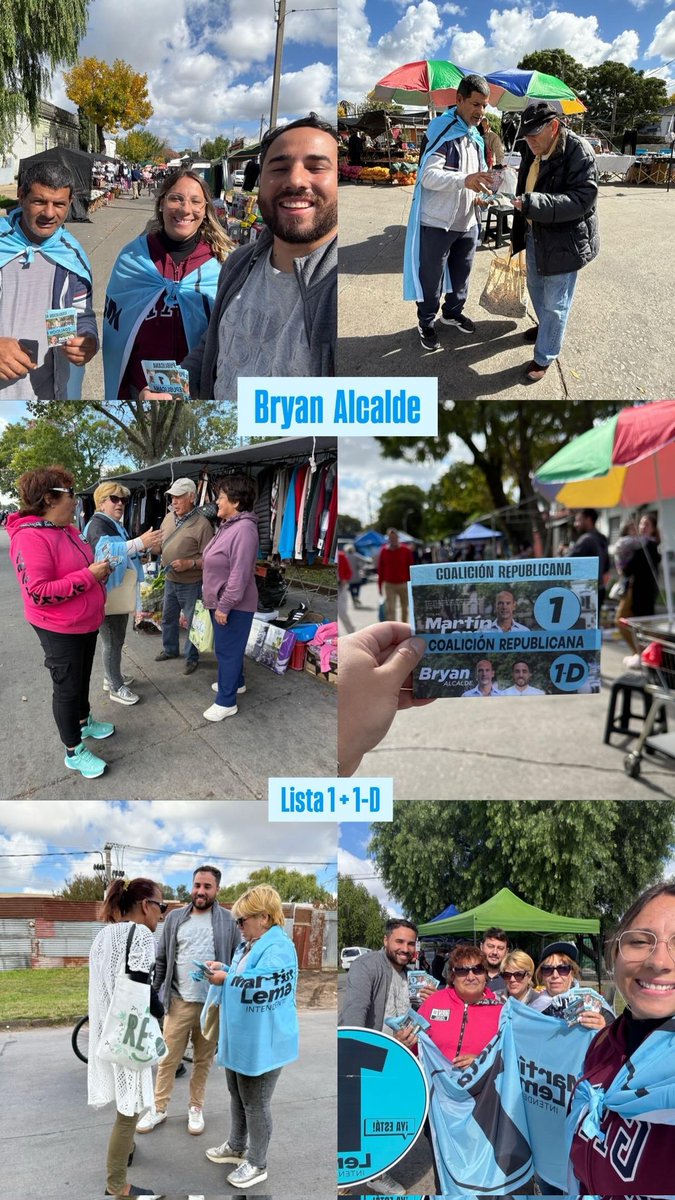 Es sábado de mañana y seguimos en las calles de nuestro municipio. Acompañarnos con tu voto. 

#BryanAlcalde

Lista 1-D
<a href="/lista71/">Lista 71 [oficial]</a> <a href="/MartinLemaUy/">Martin Lema</a>