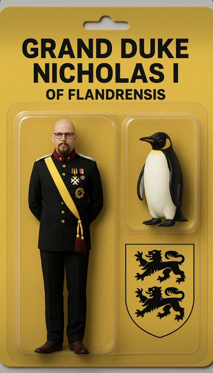 Nicholas of <a href="/Flandrensis_Gov/">Grand Duchy of Flandrensis</a> is the founder and the head of state of the Grand Duchy of Flandrensis. He is one of the co-founders of the Antarctic Micronational Union.

🔹flandrensis.com/government/hea…

🔹 <a href="/lemondefr/">Le Monde</a> lemonde.fr/series-d-ete/a…

🔹<a href="/MicroWiki/">MicroWiki</a> 
micronations.wiki/wiki/Nicholas_…