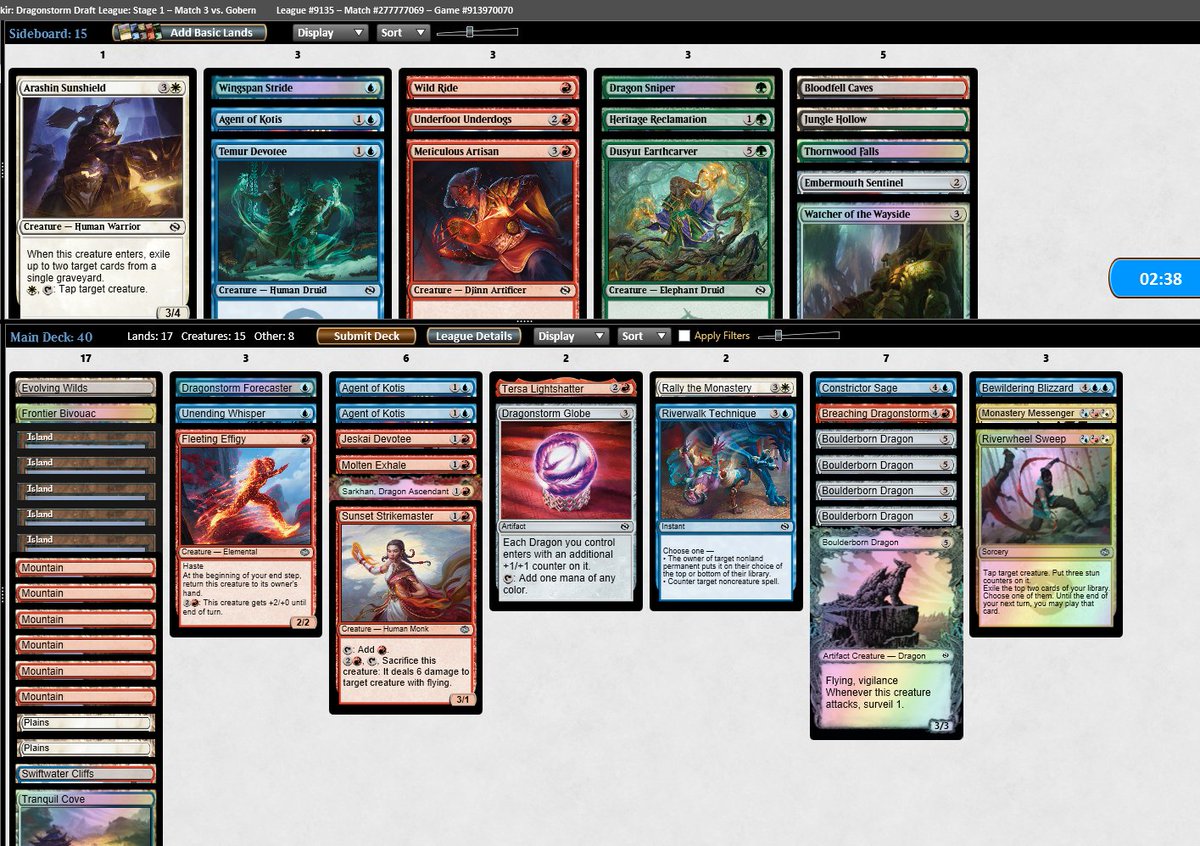 Andrew Cuneo (@andrewcuneo) on Twitter photo Somehow this deck got more game wins than Boulderborn Dragons. Somehow this deck got more game wins than Boulderborn Dragons.
