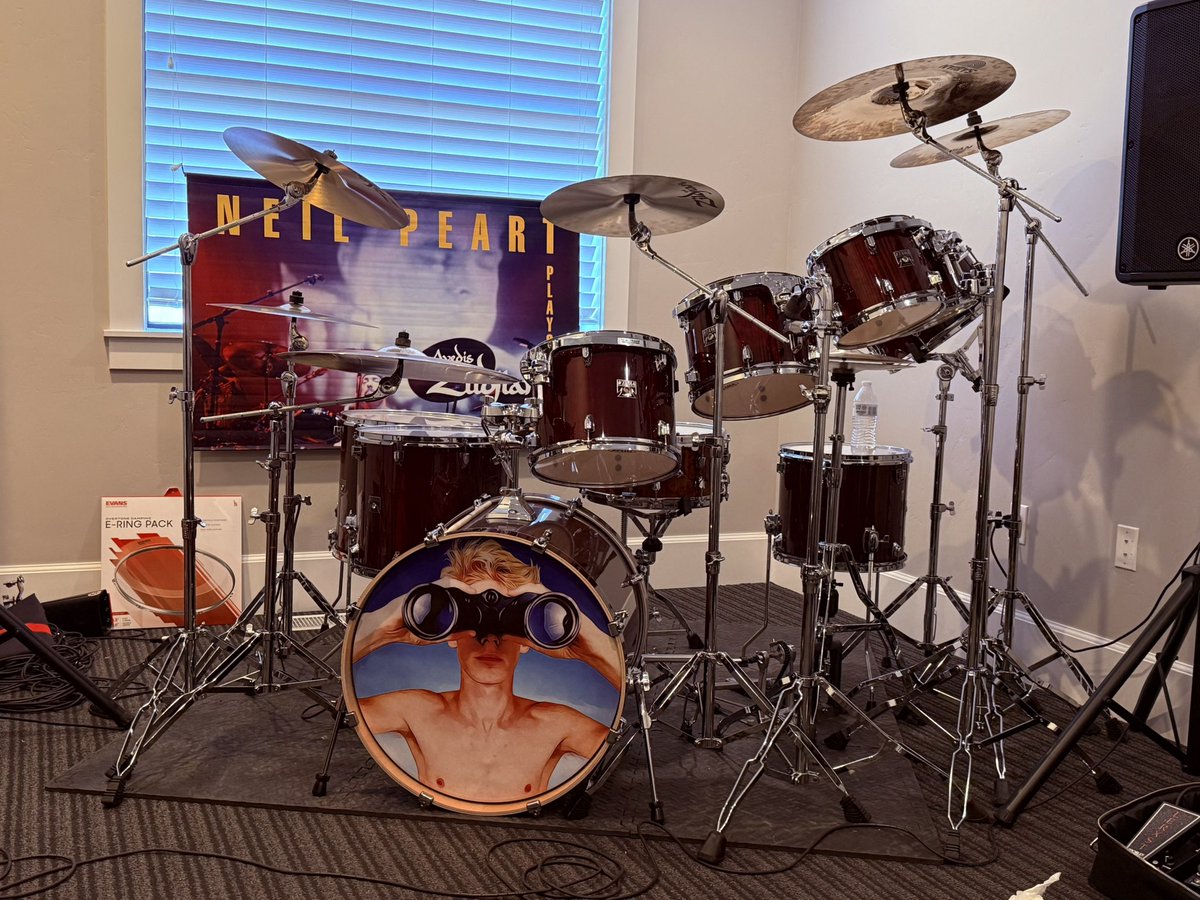 Rush74Kyle's tweet photo. And today’s winner is Power Windows !! #Rushfamily @vivien2112 @NeilPeartFans #PowerWindows #TamaDrums https://t.co/ShEyF31J49