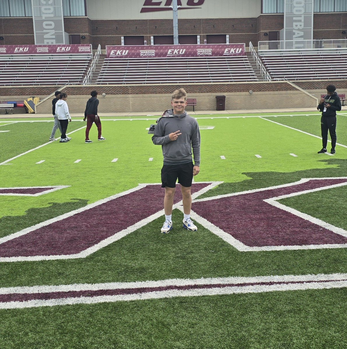 Janson Brumley (@jansonb12) on Twitter photo I had a great time today at EKU football spring practice. I saw some great work and met amazing coaches!
<a href="/CoachWatson9/">RASHAD WATSON</a>
<a href="/EKUFootball/">EKU Football</a>
<a href="/FernCreekFB/">Fern Creek Football</a>
<a href="/jaxegan_eku/">Jax Egan</a>
<a href="/Maxwe11EKU/">Maxwell Smith</a>
<a href="/EKUWWells/">Walt Wells</a>
<a href="/ChrisSmart_EKU/">Chris Smart</a> I had a great time today at EKU football spring practice. I saw some great work and met amazing coaches!
<a href="/CoachWatson9/">RASHAD WATSON</a>
<a href="/EKUFootball/">EKU Football</a>
<a href="/FernCreekFB/">Fern Creek Football</a>
<a href="/jaxegan_eku/">Jax Egan</a>
<a href="/Maxwe11EKU/">Maxwell Smith</a>
<a href="/EKUWWells/">Walt Wells</a>
<a href="/ChrisSmart_EKU/">Chris Smart</a>
