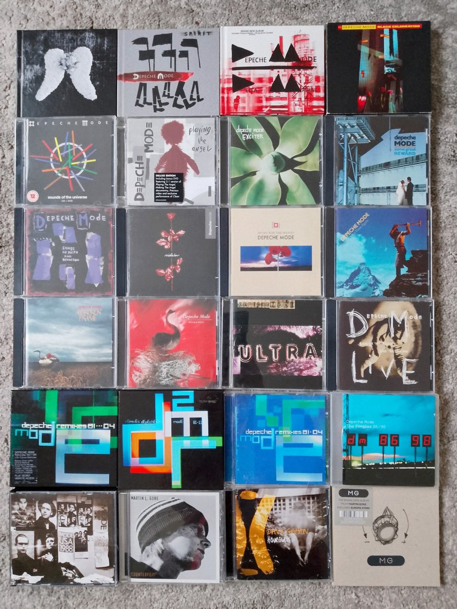 AmpedTo11's tweet photo. #DepecheMode Some selections from my DM collection:books,DVDs,CDs +the Delta Machine tour programme.I'm sure you will have most of these Maria!#Devotees4Life,my angel Maria,my most valued friend.π€πΈπ₯πΉπ«π€@MariaLuisaApa10 https://t.co/2ncqUEQawv