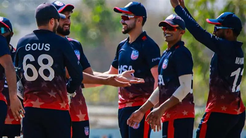 MBESportHQ's tweet photo. Dominant start for USA!
Monank Patel's 76 powers them to 186/6, then Yasir Mohammad shines with 4/20 as Cayman Islands are held to 107/7.
USA win by 79 runs to open the North American Cup in style!
#USAvCAY #NorthAmericanCup #CricketUSA https://t.co/IE4XxKeoLR