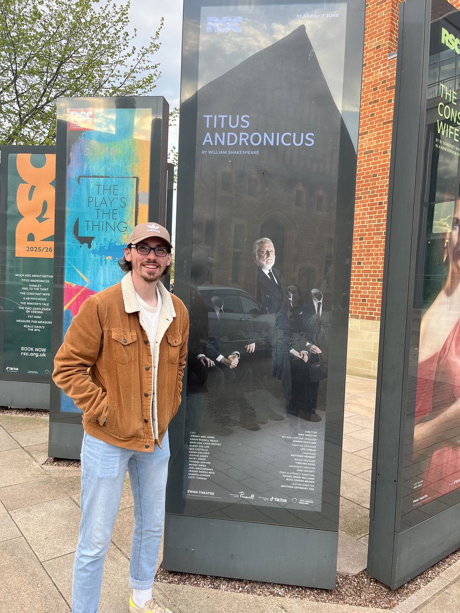 Titus Andronicus at the RSC for our 1 year wedding anniversary 🎭💙 #RSC #Shakespeare #Actorslife #royalshakespearetheatre