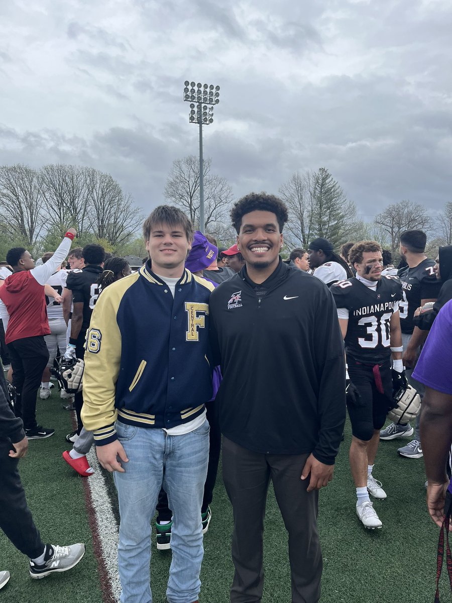 Noah Dodson (@noahdodsonfb) on Twitter photo Had an amazing time visiting <a href="/UIndyFB/">UIndy Football</a> today. Got to watch the spring game and meet some amazing players and coaches! Excited to be back and thank you for the invite <a href="/CoachJosephs/">Jeremiah Josephs</a>! <a href="/KeeversChris/">Chris Keevers</a> Had an amazing time visiting <a href="/UIndyFB/">UIndy Football</a> today. Got to watch the spring game and meet some amazing players and coaches! Excited to be back and thank you for the invite <a href="/CoachJosephs/">Jeremiah Josephs</a>! <a href="/KeeversChris/">Chris Keevers</a>