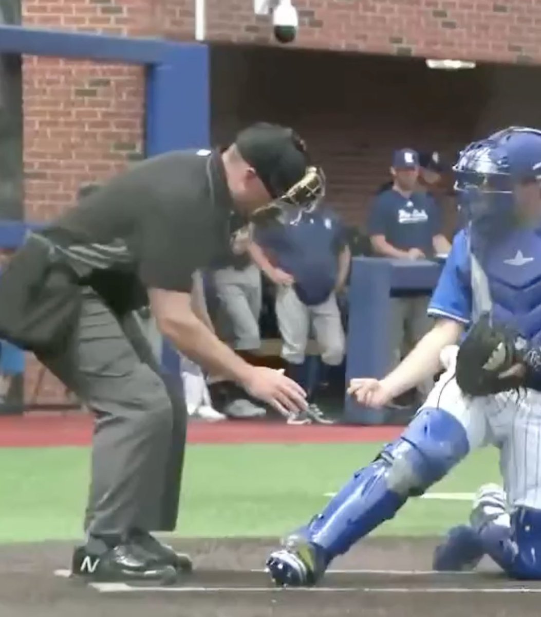 MemphisBaseball's tweet photo. Not your average strikeout 🤷‍♂️

@Justin_Fogel11 

#GoTigersGo | #MemphisRising https://t.co/YTyLsLEKWr