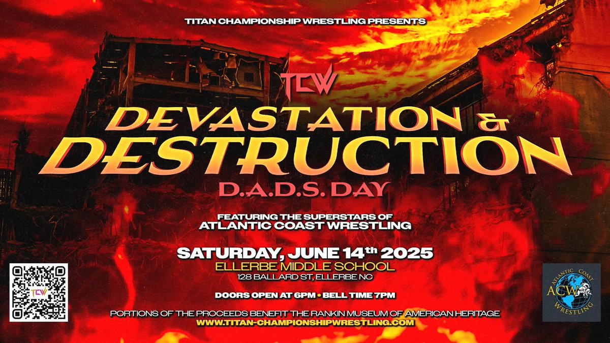 TiTanChampions1's tweet photo. Some announcements going out today for both #TCWRiseOfTheTitans2025  in #TomsRiver, #NewJersey and #TCWDadsDay2025 in #Ellerbe, #NorthCarolina.

Tickets are available now for both events at https://t.co/eU8vqONDk7 https://t.co/eXx12nJjju