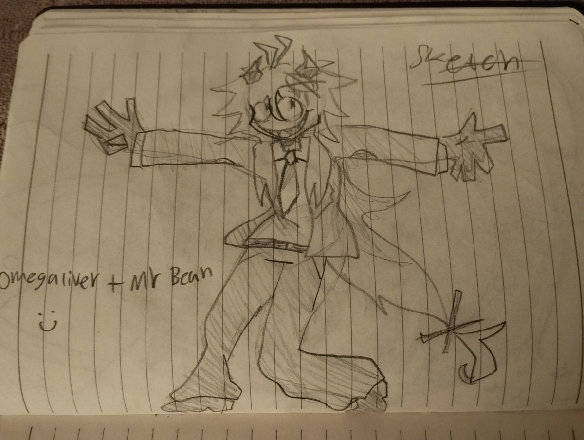 TikiWiki1025281's tweet photo. I have a NEW idea:
Im gonna draw #subtswap Oliver + Mr Bean.
So i'm gonna sketching first.
After that MAYBE I will animate in flipaclip for an animation meme/trend! :D https://t.co/YdzNioNJ1E