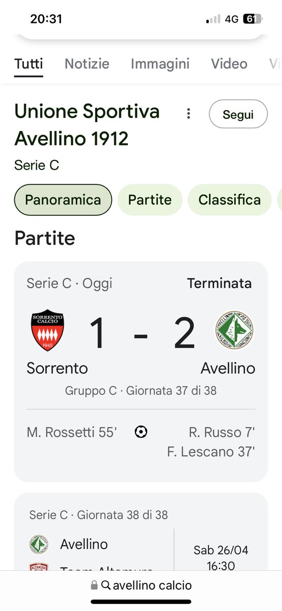 rafvlad's tweet photo. US #Avellino promosso in serie B. https://t.co/Apvqf5r8fw