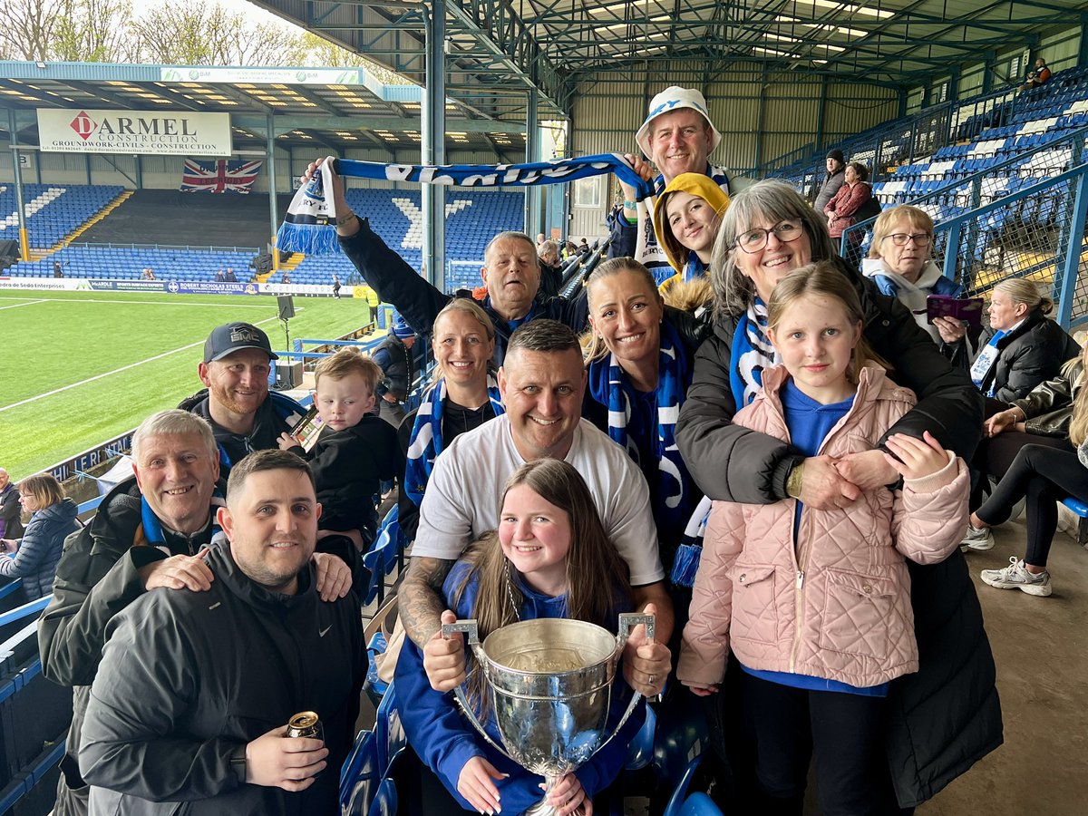 This is what it’s all about! 12 months of hard work, most of us have gone to every single game, we love it. Unbelievably proud of what they’ve all achieved 💙⚽️🎉 <a href="/buryfcofficial/">Bury Football (C)lub</a>