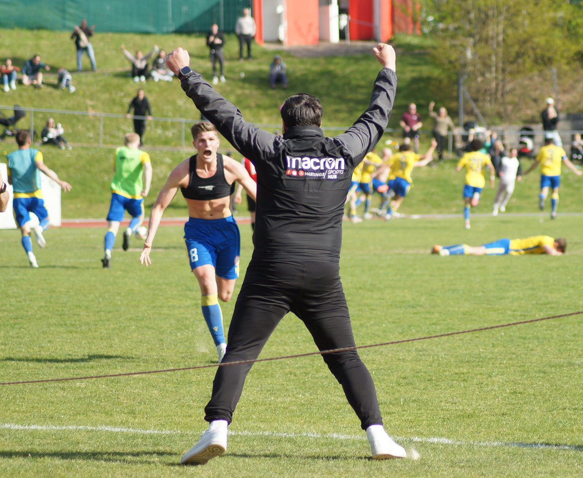 They might not have the @comcofl trophy just yet but I think the <a href="/redhillfc/">Redhill FC</a> management team enjoyed <a href="/CPenny_/">*</a>’s goal that (probably) won the Lobsters the Premier South title 👀😂