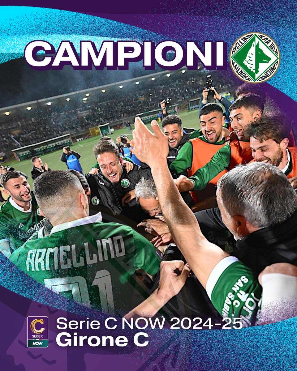 seriecofficial's tweet photo. 🎉 𝙰𝚅𝙴𝙻𝙻𝙸𝙽𝙾 𝙲𝙰𝙼𝙿𝙸𝙾𝙽𝙴 🎉

L’Avellino batte il Sorrento e conquista il Girone C di #SerieCNOW! Dopo la Virtus Entella, è la seconda squadra a staccare il pass per la Serie B!🥇👏 https://t.co/lXu85nDusN