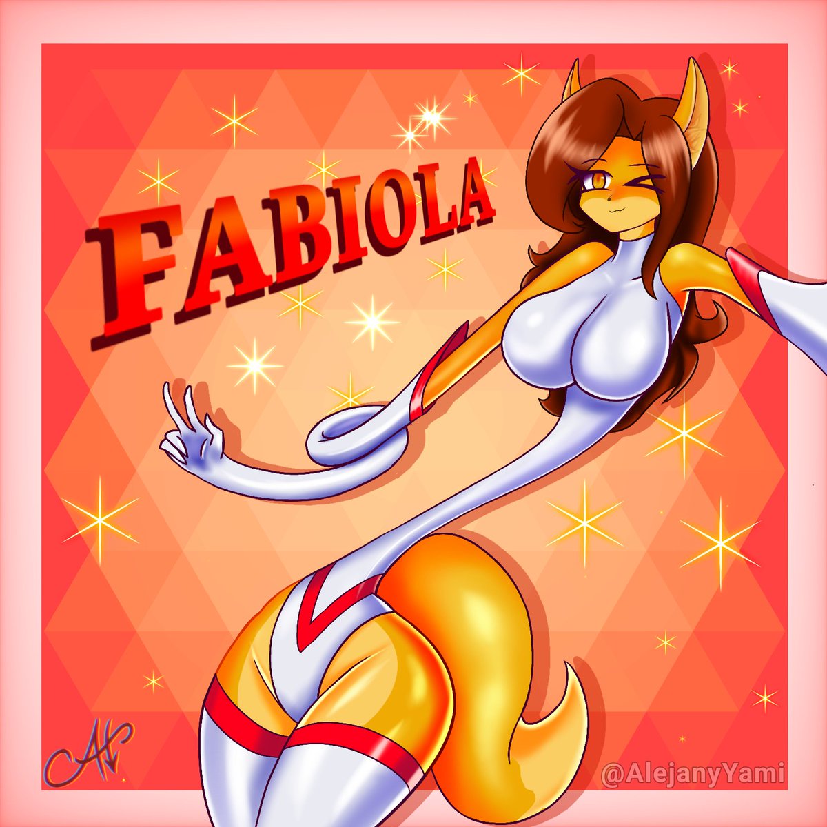 AlejanyYami's tweet image. Heyoo everyone!! 💥💥💥

Here&apos;s a little surprise for @Animewaveneo and his stretchy Oc fabiola! 🧡

Isn&apos;t she adorable? ~w~
#stretchyartday #elastic #stretchy