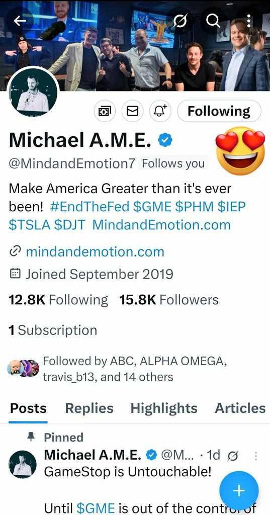 Liam Dalton (@liamthesqueezer) on Twitter photo The real <a href="/MindandEmotion7/">Michael A.M.E.</a> just followed me . I'm hyped ! Squeeze incoming. NEW BBBY INCOMING ! #GME #BBBY The real <a href="/MindandEmotion7/">Michael A.M.E.</a> just followed me . I'm hyped ! Squeeze incoming. NEW BBBY INCOMING ! #GME #BBBY