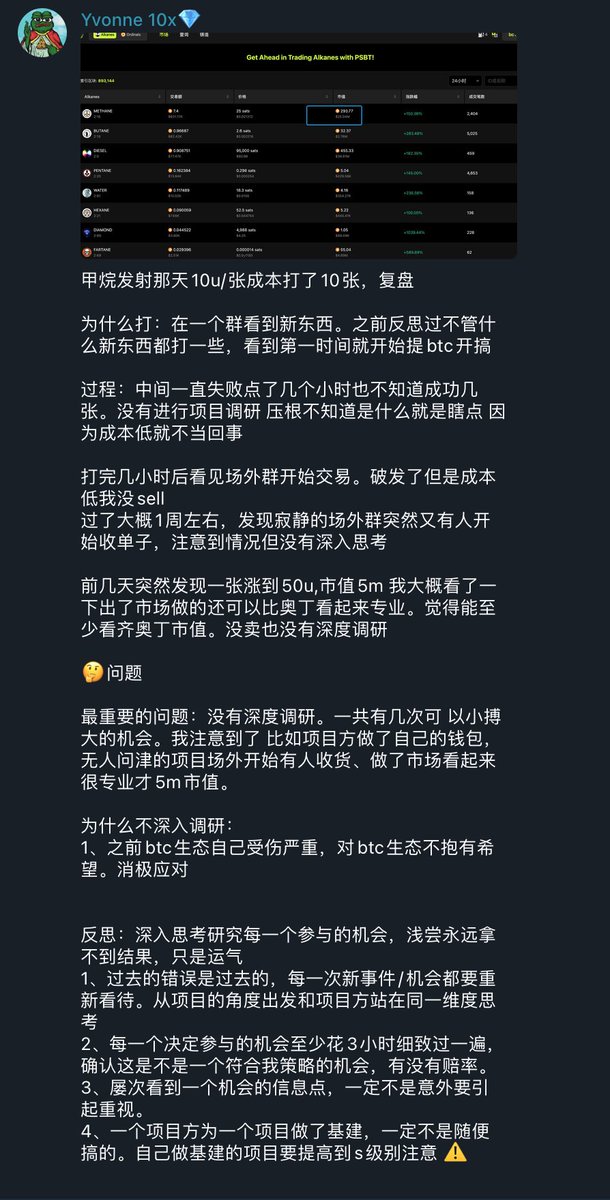 yv_daily's tweet photo. #METHANE 没有深入思考多次错失良机复盘 https://t.co/CME8YK7v3I