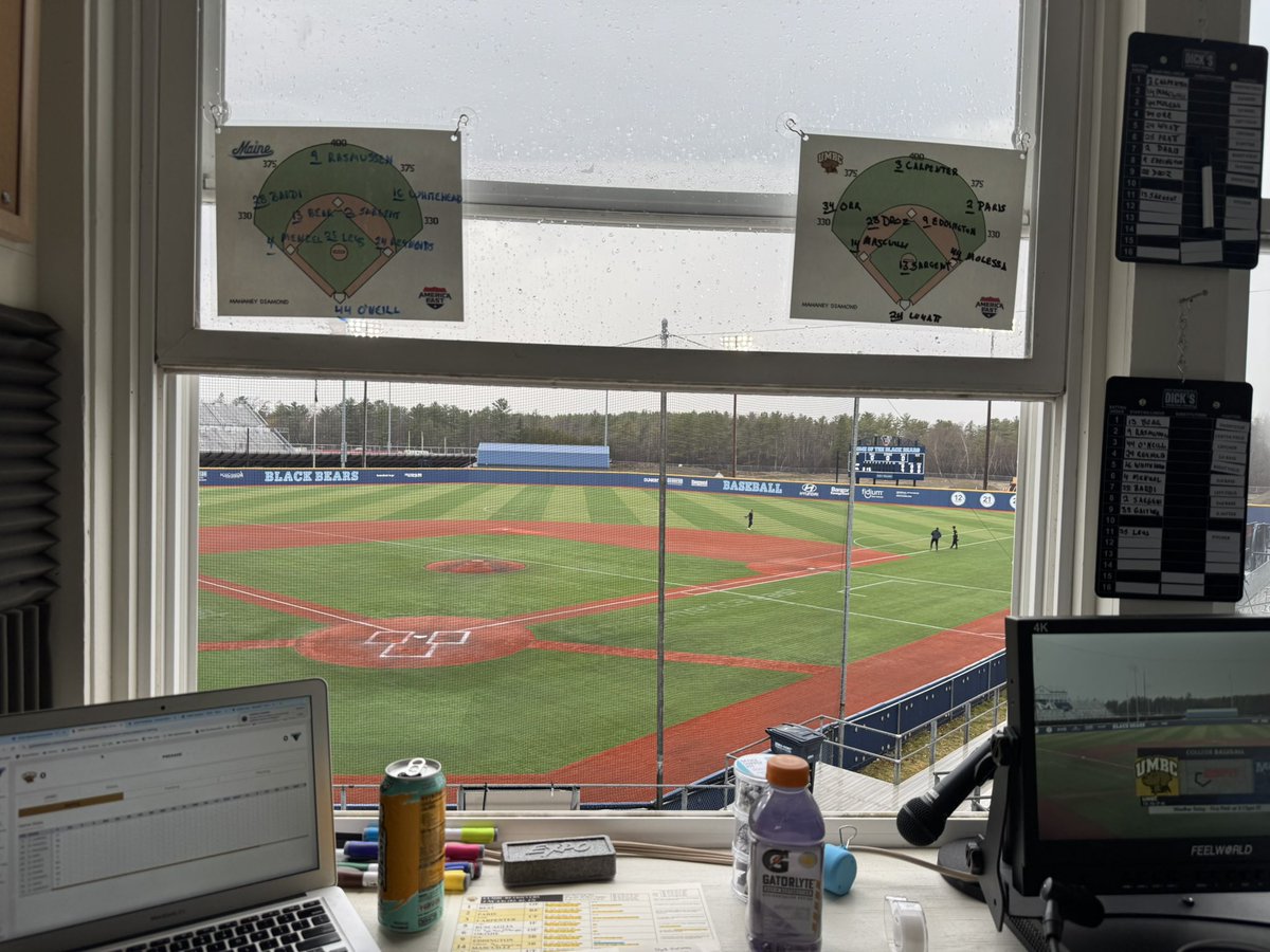Bryan Stackpole (@bryanstackpole) on Twitter photo Back in the booth for <a href="/MaineBaseball/">Maine Baseball</a> vs <a href="/umbcbaseball/">UMBC Baseball</a> at 3 pm after the Retrievers took game one yesterday.
On the call with Nick Swim on <a href="/ESPNPlus/">ESPN+</a> Back in the booth for <a href="/MaineBaseball/">Maine Baseball</a> vs <a href="/umbcbaseball/">UMBC Baseball</a> at 3 pm after the Retrievers took game one yesterday.
On the call with Nick Swim on <a href="/ESPNPlus/">ESPN+</a>