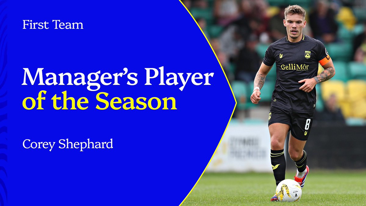 The Haverfordwest County AFC Manager’s Player of the Season: Corey Shephard! 🏆