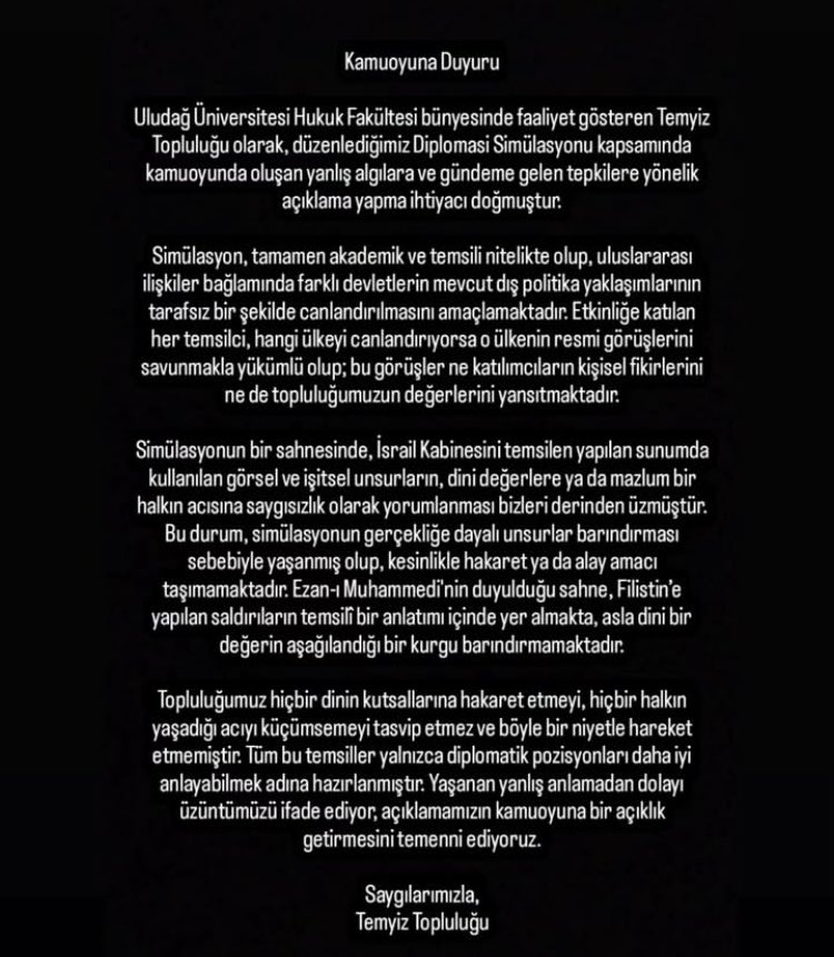 TemyizHukukTopl's tweet photo. Kamuoyuna duyurumuzdur. 
#uludağhukuk 
#uludaghukuk https://t.co/Q47wPwONcC