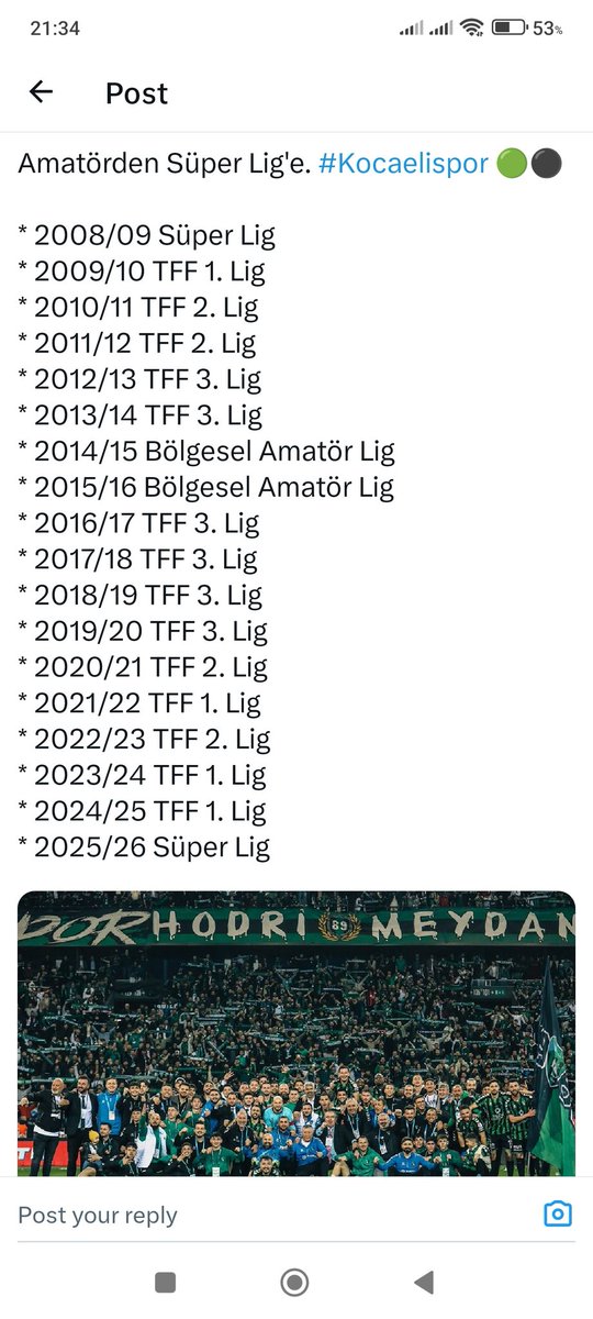 Yeni gelmedik geri geldik!!! #Kocaelispor