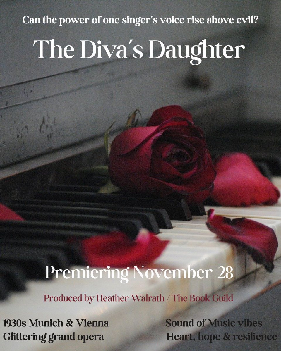 HeatherWalrath's tweet photo. Lights, camera, read! THE DIVA’S DAUGHTER will premiere in paperback and e-book on November 28. #PosterPit #PosterPitP #A #HF https://t.co/bAjC3CoIjl