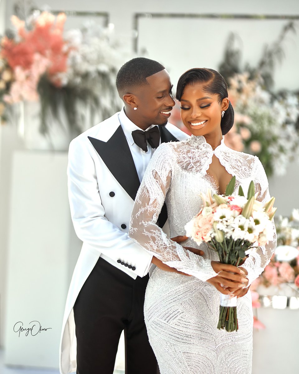 PulseNigeria247's tweet photo. Breathtaking ❤️😍😍 Juma Jux and Priscy #JP2025