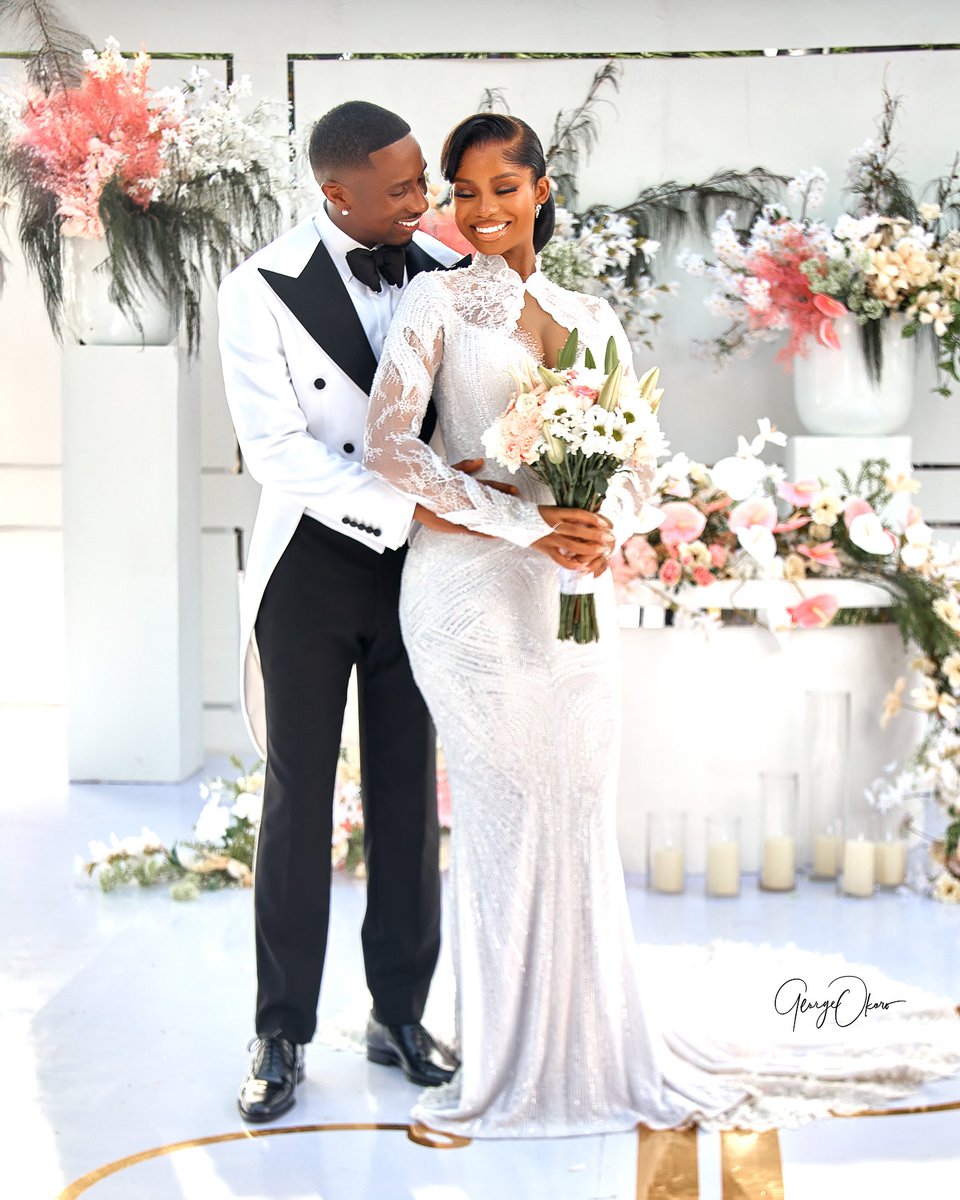 PulseNigeria247's tweet photo. Breathtaking ❤️😍😍 Juma Jux and Priscy #JP2025