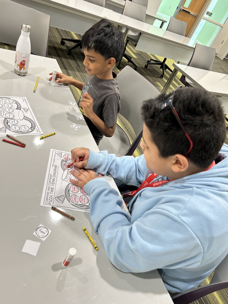 Mrs_MPires's tweet photo. That’s a wrap for 3rd grade Spartan Boost! Last day we finished our comparison of the 3 Little Pigs vs The True Story. It was a lively discussion. Then we completed our pizza Venn diagram with pepperoni story elements! @RotellaWarren #RSS11 https://t.co/b3hco3czuG