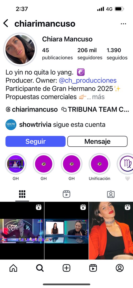 soyhannatk's tweet photo. Que bajo cae el Instagram de Chiara, una cosa son los fans que hacen bobadas, pero, otra es la familia #GranHermano
Se ve de donde salió la personalidad de Chiara, viene de cuna https://t.co/wPuC0YrKNP