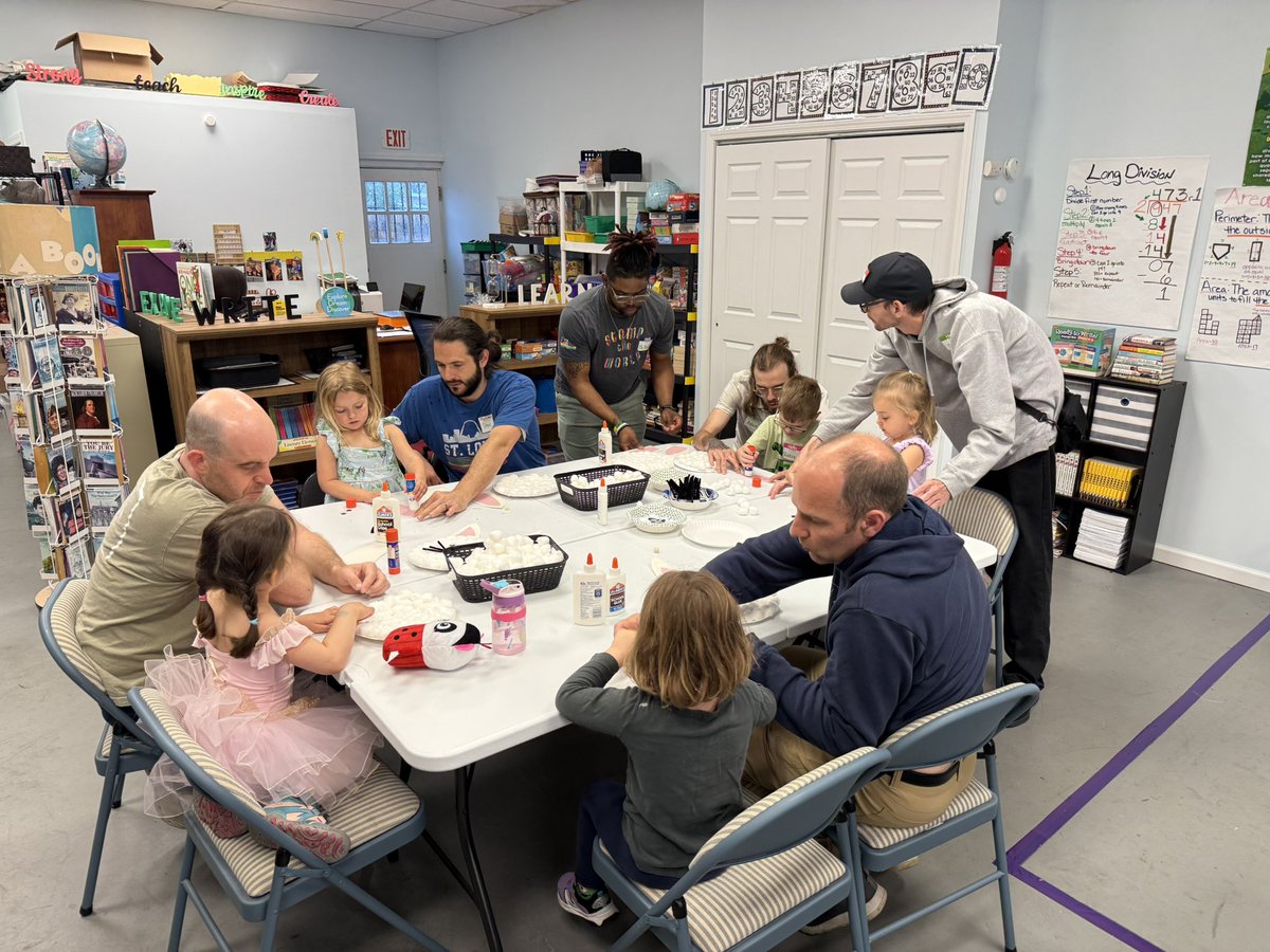 stomptheworld's tweet photo. Another amazing Daddy & Me! We made bunnies, danced, and ended with some yummy doughnuts. These dads were showing up their kids with their dancing skills! ๐ #earlychildhoodeductation #stl #stlouis #DaddyAndMe #stlnonprofit https://t.co/Z5d7bdsCZU
