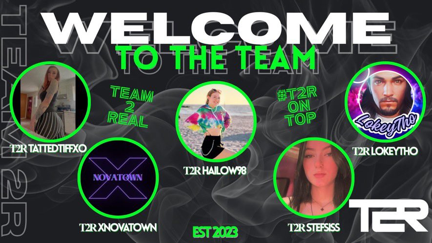 WELCOME IN THE NEW MEMBERS OF T2R #T2ROnTop