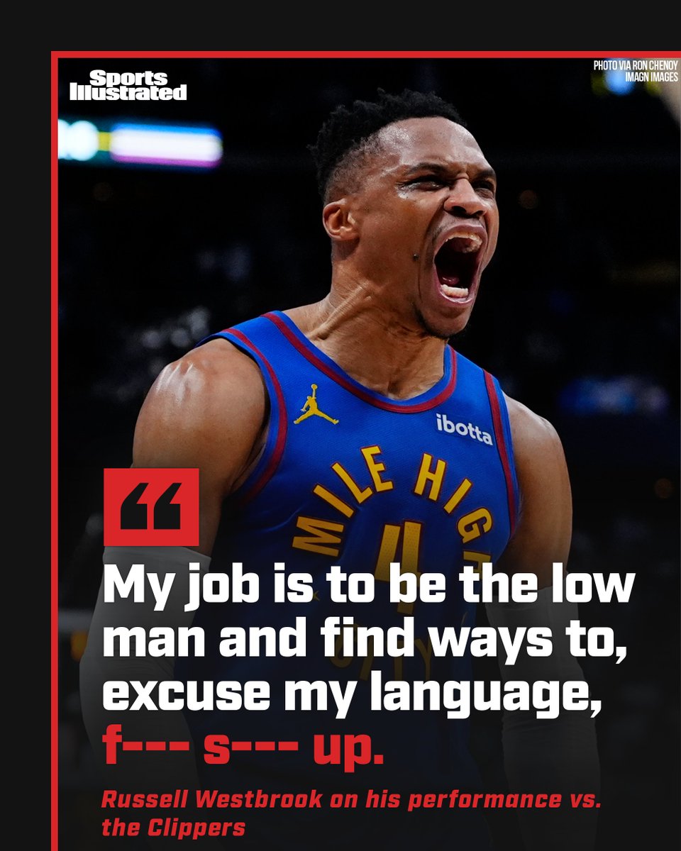 Russell Westbrook didn't hold back when describing his performance 😤