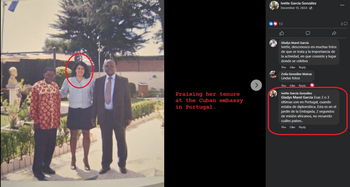 Cubannator's tweet photo. .@IVETTEGARCIAGO5 <-- Here you have a so-called "former" agent of #Communist Cuba and employee of the Cuban embassy in Portugal who ran the #trafficking of #CubanDoctors, among other things, like trying to discredit #America every moment of the day. Now she thinks that if she creates an X account and reposts everything "anti-Castro," no one will notice she's still a Marxist POS in #Hobbs, #NewMexico.
@DHSgov @HSI_HQ @Sec_Noem @FBIDirectorKash @FBIAlbuquerque @DonaldJTrumpJr