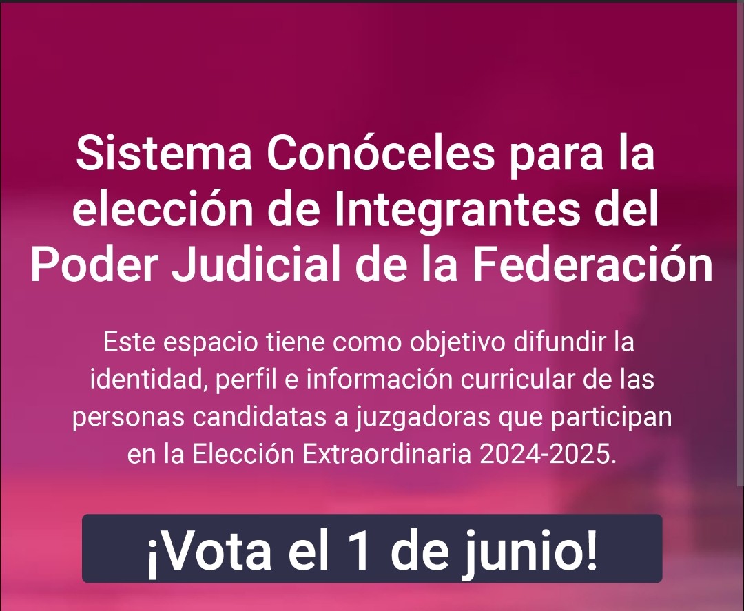 Esta es la liga donde se presentan los candidatos al poder judicial. Busque por estado. candidaturaspoderjudicial.ine.mx