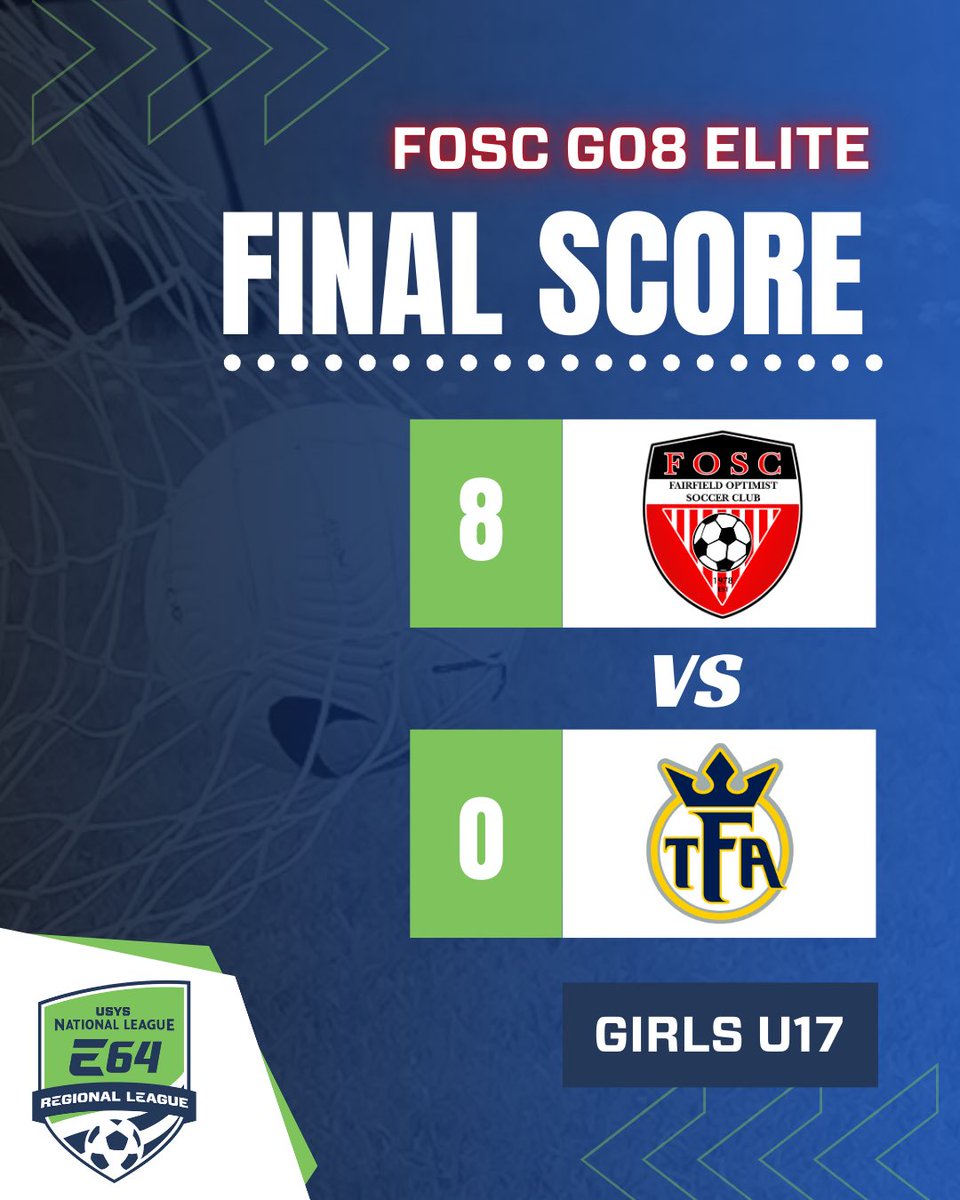 A regular season game today in #E64RL play ends with an 8-0 win for #FOSCG08Elite. 

Goals by Lydia Kemper (4), Piper Shull (2), Laila Jarrett and Kylee Regan. Assists by Addy Marshall (2), Laila Jarrett (2), and Mackenzie Stroud (2). Clean sheet by Sophia Ravenscraft.