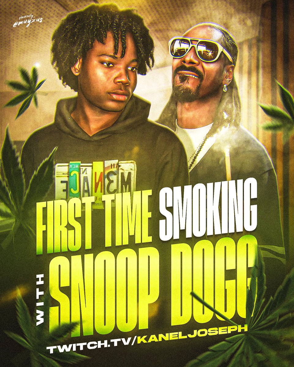 kaneljoseph's tweet photo. KANEL X SNOOP DOG FIRST TIME SMOKING WE LIT TMR TUNE ON STREAM 🔥🍃 https://t.co/GRXHTw5yYP