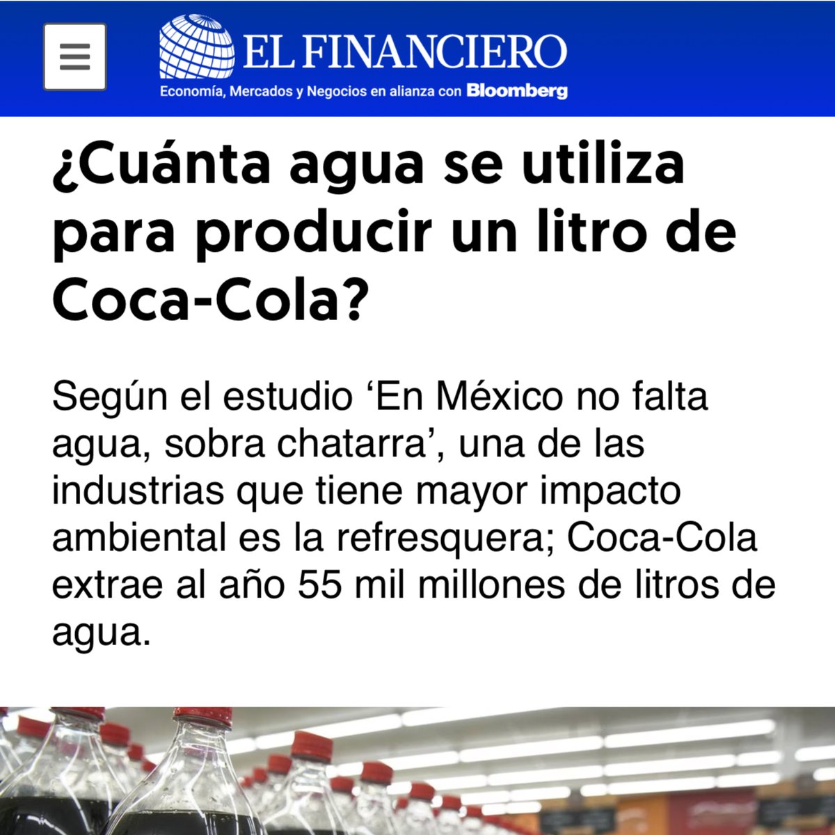 NutriCOI's tweet image. 💧 Millones de litros de agua al día… y nadie parpadea.

Nos quejamos del agua gastada por la inteligencia artificial, mientras que las grandes refresqueras se adueñan de las reservas de agua de México 🌍😓
#CrisisHídrica #Agua #refresco