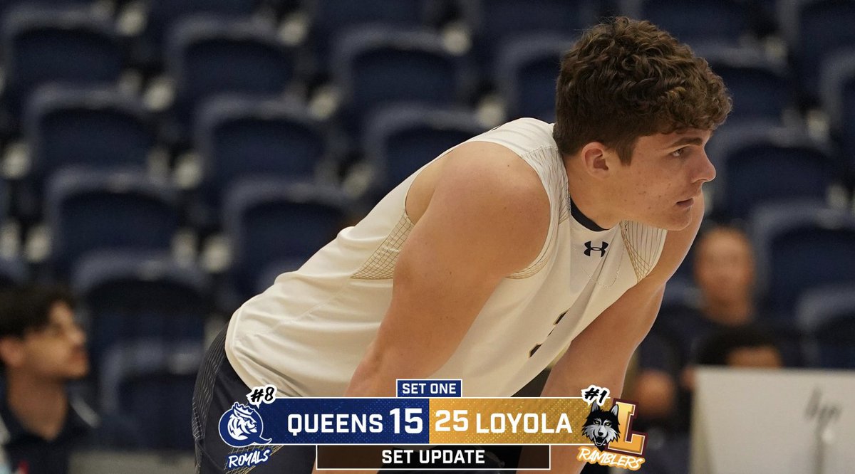 The Royals fall by 25-15 in the first set of the MIVA Quarterfinals. 

Keep up on the action ➡️ linktr.ee/queensmvb

#RoyalsRise | #QUeenCity | #CLT