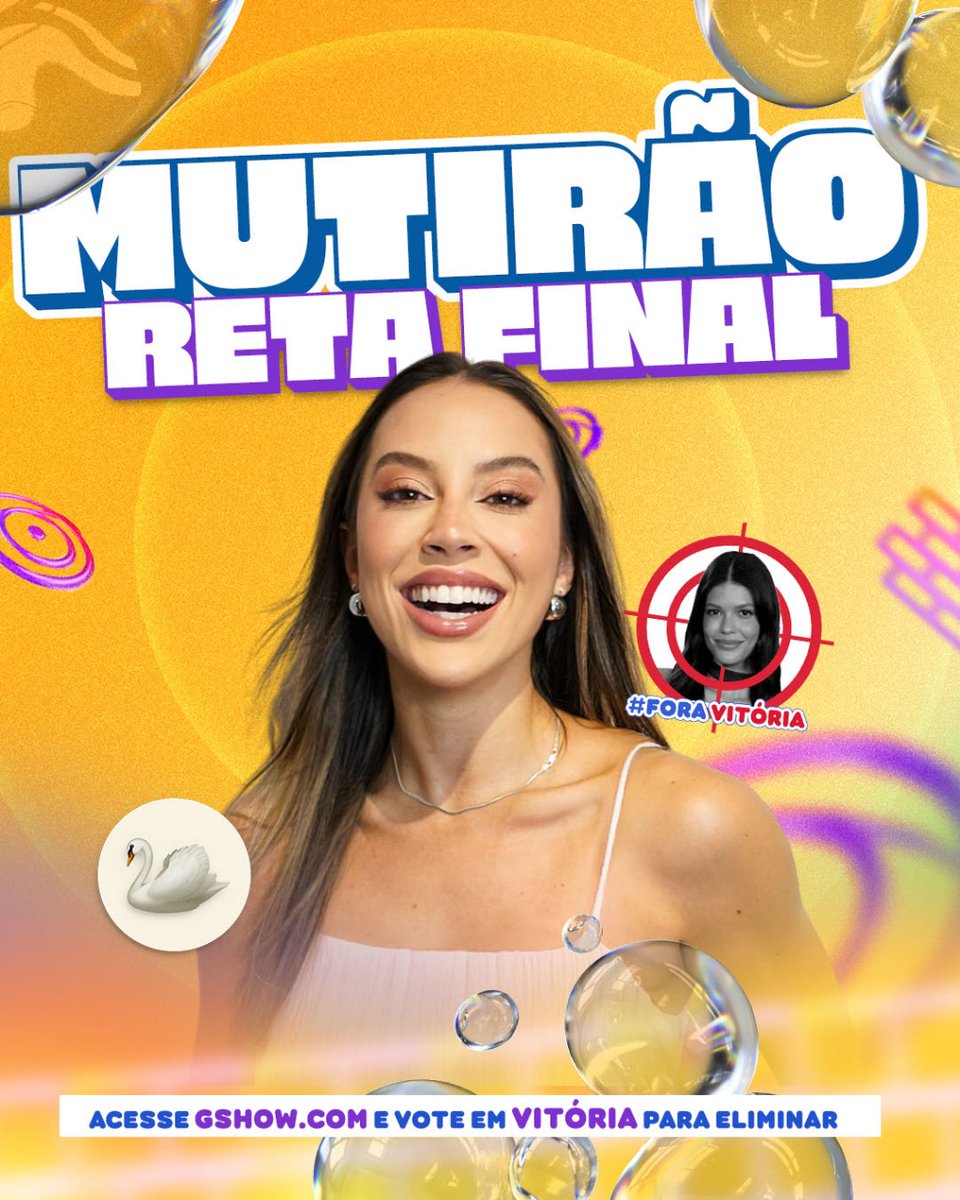 renatasaldanhap's tweet photo. 🦢MUTIRÃO 'RETA FINAL' INICIADO🦢

📥 A cada 10 votos, deposite um EMOJI aqui.
⏰ ENCERRA ÀS 09:00H!
🚨 O voto é pra SAIR, portanto votem na VITÓRIA!

🎯 META: 6.000 RESPOSTAS.

📲 VOTO TORCIDA: https://t.co/Gz4SY6GlL4

📲 VOTO ÚNICO: https://t.co/9ldNavGNqd https://t.co/H32ZySFimM