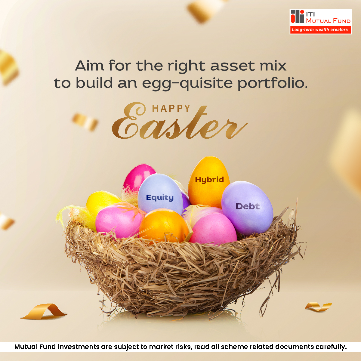 Wishing you a joyful Easter filled with sweet surprises and smart investment choices!
#Easter #DiversifiedInvestments #AssetClasses #Investing #ITIMutualFund