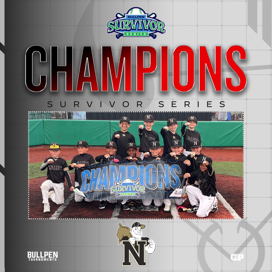 Bullpenevents's tweet photo. 🥇 Congratulations to the 8u D2 CHAMPIONS of the Survivor Series, Noblesville Millers Black! 🥇 

#WhereBaseballMatters https://t.co/pAHyLnJyjj