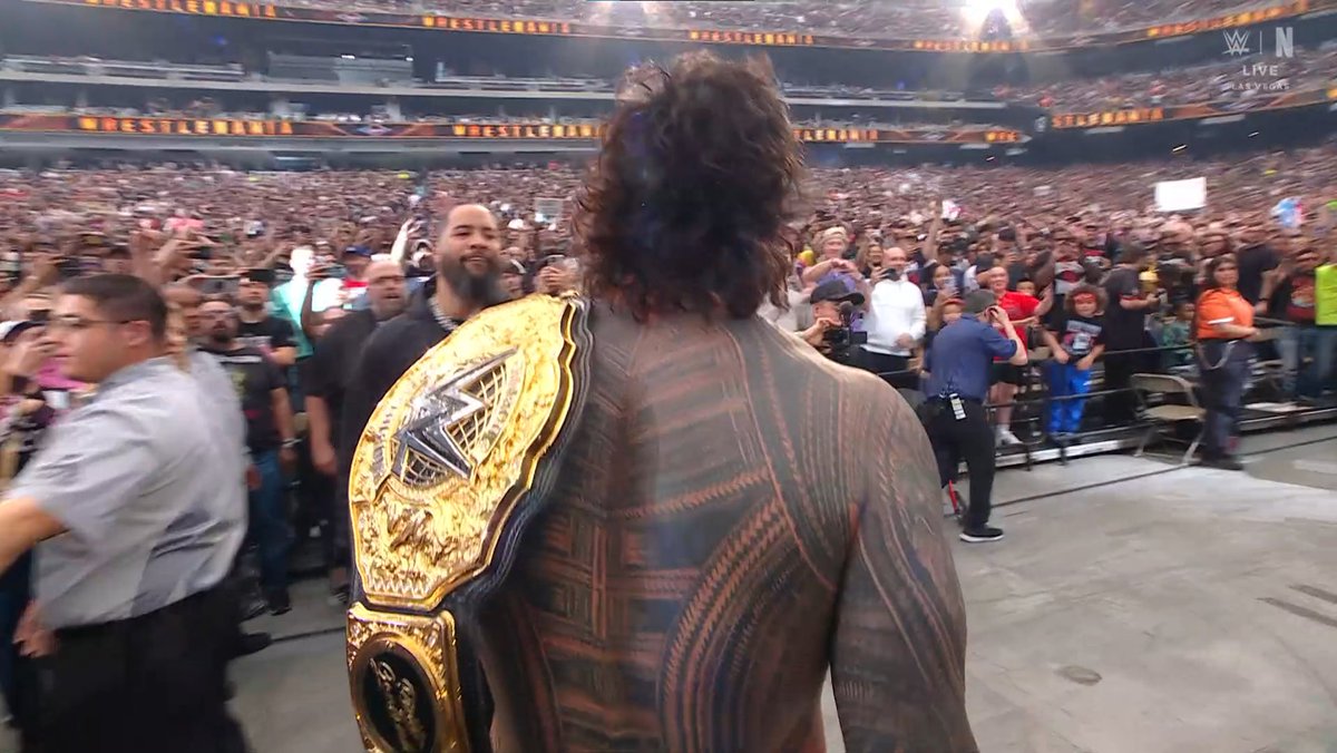 "Jey Uso only has 5 moves"
"Jey Uso can't wrestle"
"Jey Uso isn't good"

JEY USO IS YOUR NEW WORLD HEAVYWEIGHT CHAMPION.

HE PROVES THE HATERS WRONG 🔥🔥🔥

#WrestleMania