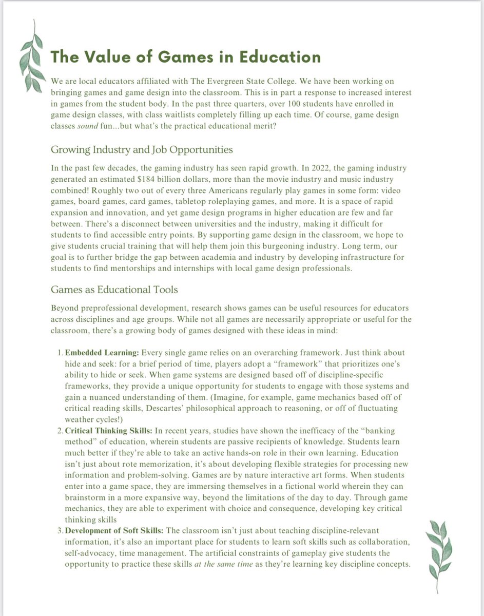 SaltielSarah's tweet photo. A bit late with this one, but last month I had the fantastic opportunity to speak to state legislators about the value of games in education, representing Evergreen state college and the education board of the TGA at the annual legislative game night! #games #education #teaching https://t.co/tpeY34JfAF