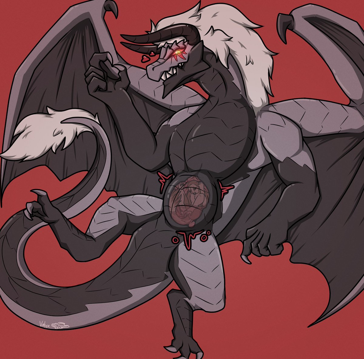 My end of a trade with <a href="/th_bradley/">Radlesk</a> ! His dragon is quite intimidating, but Percy is doing his best to break the ice...