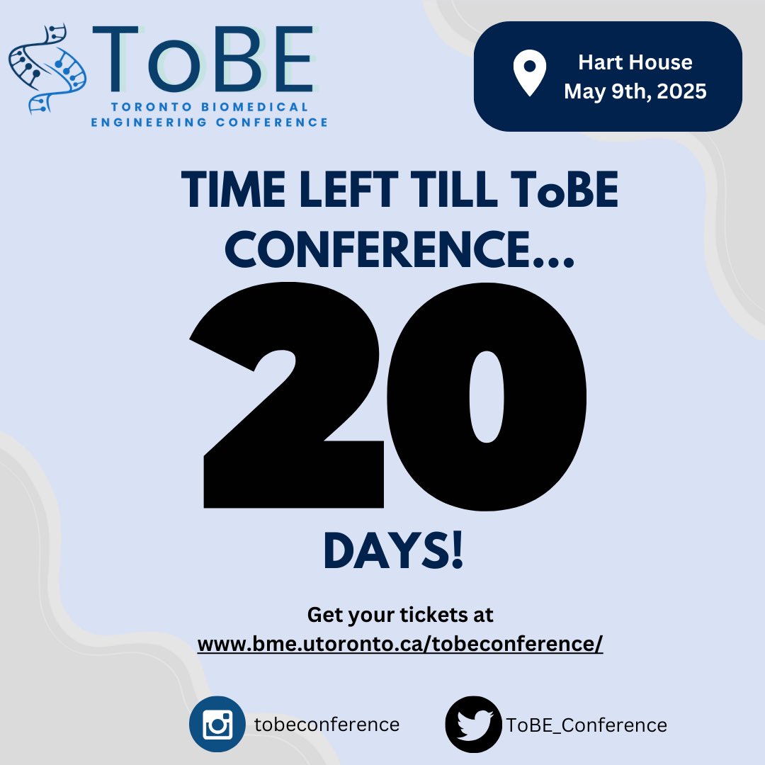 20 days left until #ToBE2025 conference!